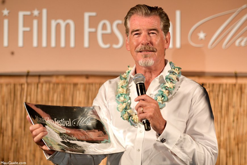 Pierce Brosnan in Maui Hawaii