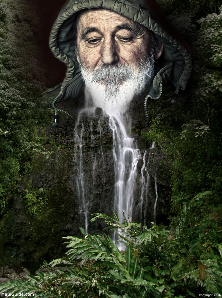 old man waterfall
