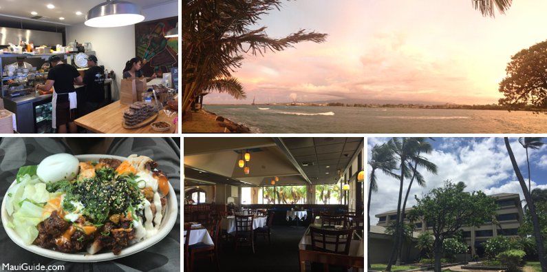 Kahului Harbor and Restaurants