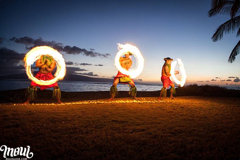 Luau Fire Dancers on Maui