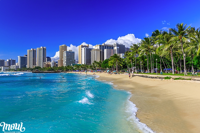 Oahu Island Waikiki Beach