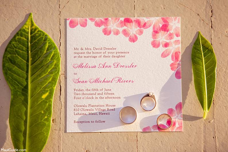 Maui Wedding Photo Tips Invitation