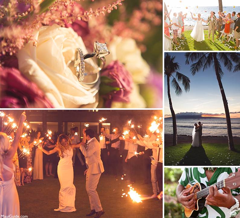 Maui Wedding Photography Flowers Rings Dancing