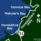 Honolua Bay Map