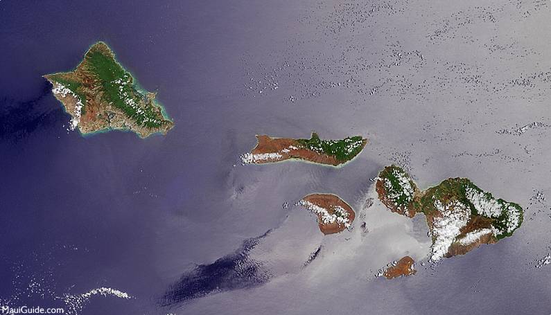 Maui Surfing Island Map
