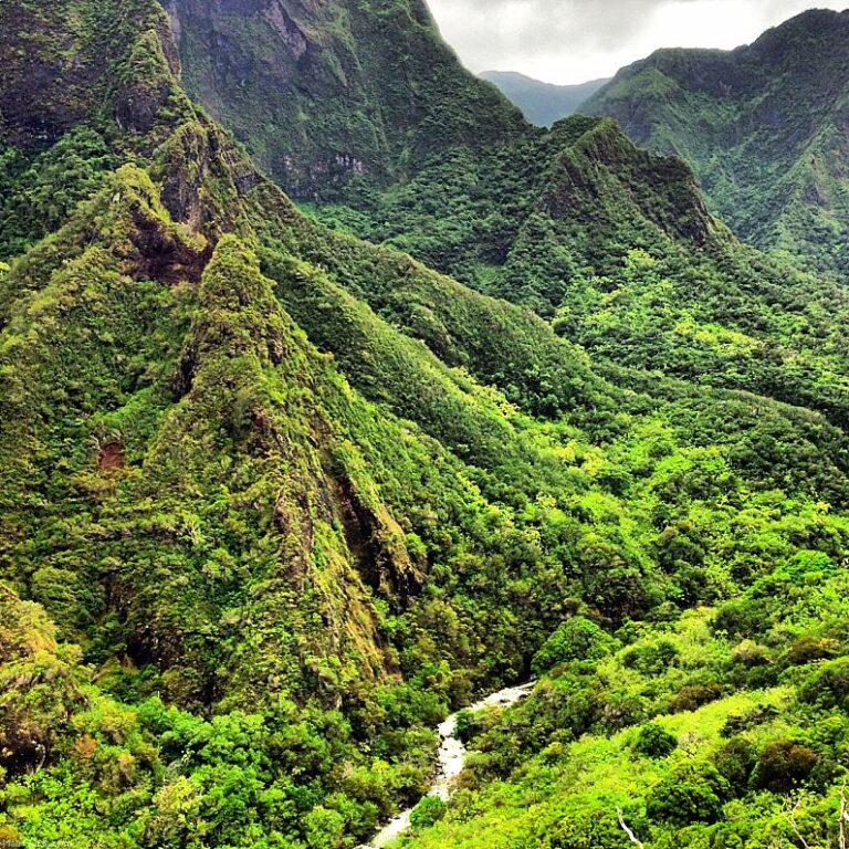 Iao Valley Information And Hiking Map Maui Information Guide 3105